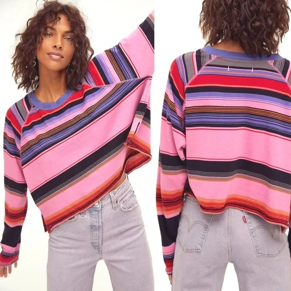 【BAON】25SS★ [BAONHAUS] Kenny Stripe Frill Long Sleeve Tee Black & White Stripe Twofer Long-Sleeve T-Shirt | Hot Topic